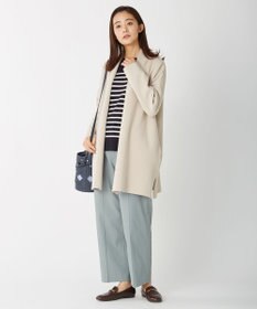 J.PRESS LADIES 【洗える】KATE パネルボーダー ボートネック ニット