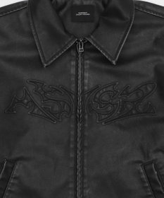 WEGO 【ユニセックス着用ITEM】MA55IVE　PUショートグラフィックブルゾン