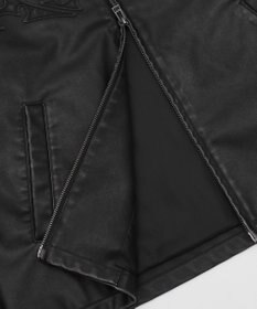 WEGO 【ユニセックス着用ITEM】MA55IVE　PUショートグラフィックブルゾン