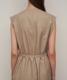 ATON WOOL SILK TWILL | ジレドレス