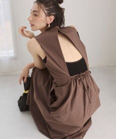 WEGO 【ANGIE VINTAGE】バックオープンノースリーブワンピース