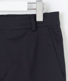23区 【洗える/セットアップ対応】グロッシーコットンシャンブレー テーパード パンツ