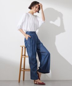 自由区 S 【洗える】コード刺繍 カットソー