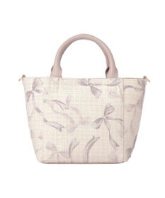 Maison de FLEUR ツイードリボンプリント2WayバッグS