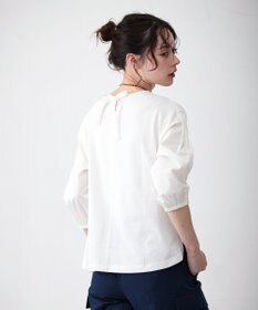 J.PRESS YORK STREET 【WOMEN】ファブリックスリーブ　プルオーバー