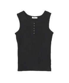 earth music&ecology 【綿100％】ピコミシンヘンリーネックタンクトップ