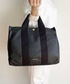 Hekhèr Le Style de Vie 【日本製 / A4サイズ対応 / 2WAY】PUコートコットンキャンバス トートバッグ large