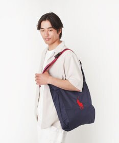 MOONBAT POLO RALPH LAUREN(ポロ ラルフローレン)ベルト付きレインバッグ　ポロポニー刺繍