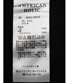 AMERICAN HOLIC 袖コンシャスＶネックカットワンピース