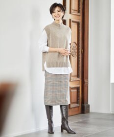 J.PRESS LADIES 【洗える】PL/Visストレッチチェック スカート