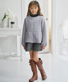 組曲 KIDS 【150-160㎝】ハートキルトジャガード アウター