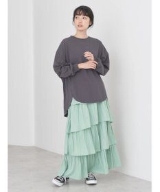 earth music&ecology フリルティアードスカート