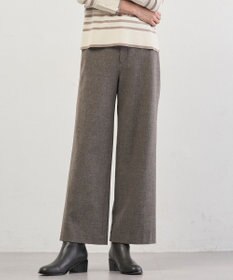 J.PRESS LADIES チェルビック セミワイド パンツ ブラウン系