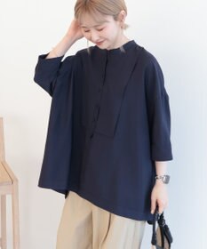 AMERICAN HOLIC 【WEB限定】接触冷感バンドカラーシャツチュニック