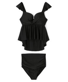 San-ai Resort（三愛水着楽園） WEB限定商品　ワコール共同開発、ノンワイヤーなのにぷっくり美胸を作る【ダブルアップ】　フレアビスチェビキニ M1/M2/L1