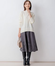 組曲 【8色展開・WEB限定】ウールカシミヤミックス ハイネック ニット