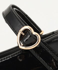 ANY KIDS エナメルヒールパンプス