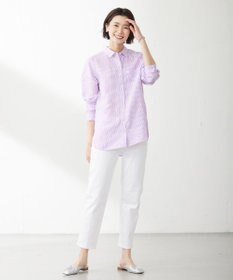 J.PRESS LADIES 【洗える】リネン シャツ