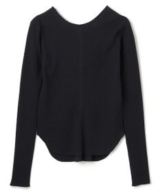 BEIGE， 【洗える】GLOBE / コットンリブ前後2WAYカットソー