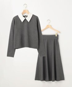 組曲 【WEB限定】ELENA襟付き セットアップワンピ