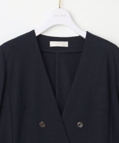 ANY SIS 【洗える】ノーカラーライト ジャケット