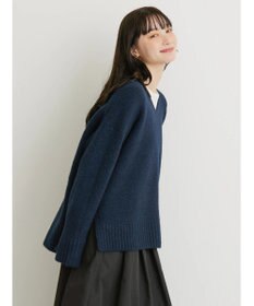 AMERICAN HOLIC ＭｉｘヤーンＶネックニットプルオーバー