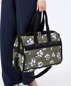 LeSportsac DELUXE MED WEEKENDER/オリーブフローラルシルエット