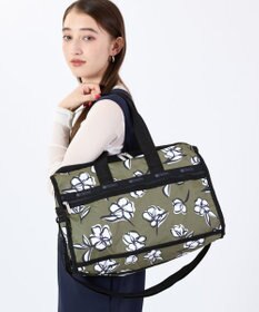 LeSportsac DELUXE MED WEEKENDER/オリーブフローラルシルエット
