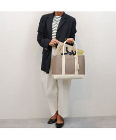 UNBILLION cachecache ショルダー付きパーテーションキャンバストートL