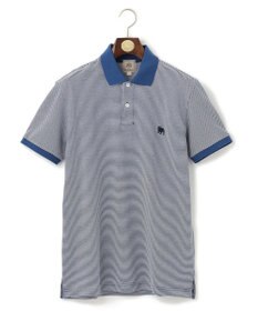 J.PRESS MEN 【大人気】アメリカンコットン鹿の子ボーダー バックブルポロシャツ