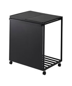 tower 蓋付き目隠し分別ダストワゴン タワー 45L 2分別 ブラック