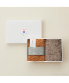 PRESENTERS ROOM CUOL タオルではじめる美髪ケア / フェイスタオル　ブラウン×ダークモス