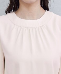 Tiaclasse 【洗える】5分丈フレアスリーブブラウス