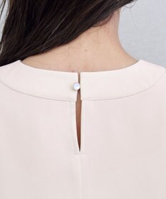 Tiaclasse 【洗える】5分丈フレアスリーブブラウス