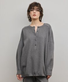 GRACE CONTINENTAL スウェットライクニットトップ