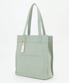 LA BAGAGERIE チャーム付きデニムバッグ Mサイズ