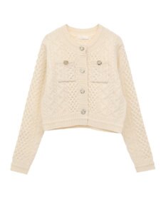 Green Parks ・ｓｗｉｎｇ　ｂｙ　ケーブルニットカーディガン