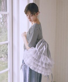 Maison de FLEUR チュールフリルナップサック