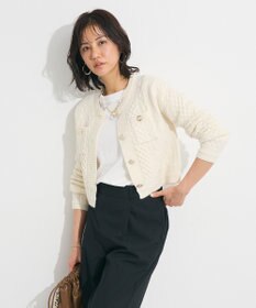 Green Parks ・ｓｗｉｎｇ　ｂｙ　ケーブルニットカーディガン