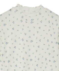 earth music&ecology ハイネックフラワーメロープルオーバー