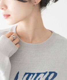 WEGO ウェーブロゴジャガードニットプルオーバー