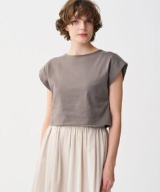 uncrave プレーンストレッチ ショートトップス トープ