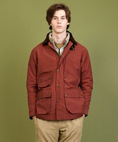 JOSEPH ABBOUD MOUNTAIN 【軽量/ワックスコーティング・テ―ム・ヤルビー氏コラボ】ワックスクロス プリント ブルゾン