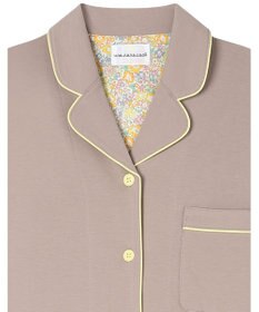 une nana cool 【綿100%】70/2 天竺 半袖開襟パジャマ MADE WITH LIBERTY FABRIC