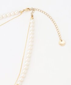 ANY SIS ストーンパール調2連 ネックレス