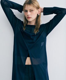 uncrave トリコットシフォン カシュクールトップス