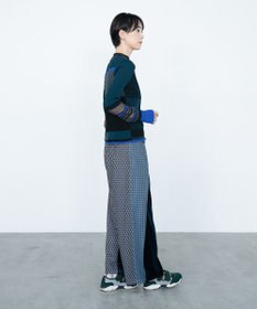 COQ CONCORD カラーブロックリブニット