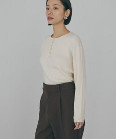 AMERICAN HOLIC バイパチヘンリーネックリブニットプルオーバー