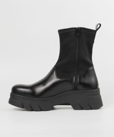 BONTRE 【BONTRE/ボントレ】厚底ストレッチミドルブーツ/40101-UA