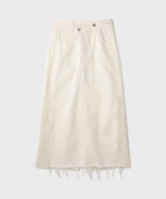 GRACE CONTINENTAL サイドレースデニムスカート